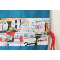 Waldorfmäppchen, Waldorf, Rollmäppchen "Caravans Petrol" Für 17 Stifte Und 13 Blöckchen, Geschenk , Einschulung von Billinchen