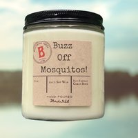 Buzz Off Mosquitos | Citronella 100% Sojawachs Kerze Mückenschutz von BillingtonFarms