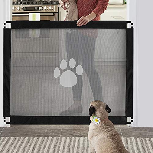 BillionChains Magic Gate für Hunde, Haustier-Sicherheitstor, tragbare Reise-Treppentür, Innenbereich, 80 x 100 cm von BillionChains