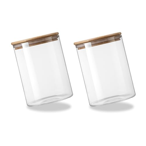 Billowvolve 2PCS 200ML Runde Glasbehälter Borosilikatglas Vorratsgläser Gewürzgläser Glasdosen Vorratsdose mit Deckel Kaffeedose Teedosen Aufbewahrungsbox Billowvolve 2PCS 200ML Runde Glasbehälter Borosilikatglas Vorratsgläser Gewürzgläser Glasdosen Vorratsdose mit Deckel Kaffeedose Teedosen Aufbewahrungsbox von Billowvolve