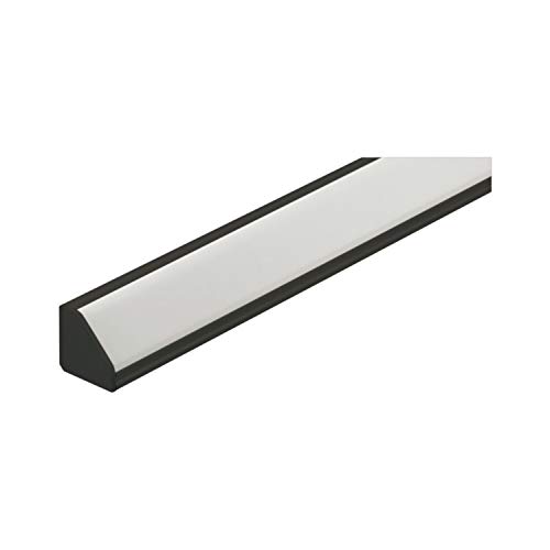 Endkappe zu Eckprofil YT04, L: 1,5 mm, Aluminium, schwarz von Bilton