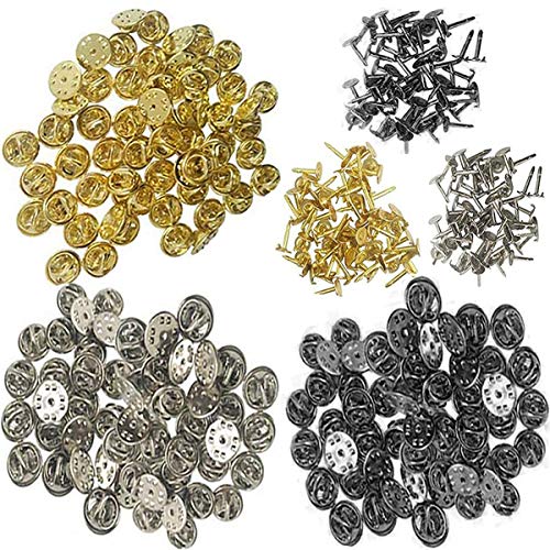 Pins Anstecker,Biluer 300 Paar Anstecker Pin Pin Anstecker Pin Verschluss Anstecknadeln Pins Für Diy Anstecknadeln,Schmuckherstellung (Drei Farben) von Biluer