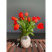 strukturierte Weiße Keramikvase Töpferglas, Umweltfreundliches Wohndekor von BilyanaArtCeramic