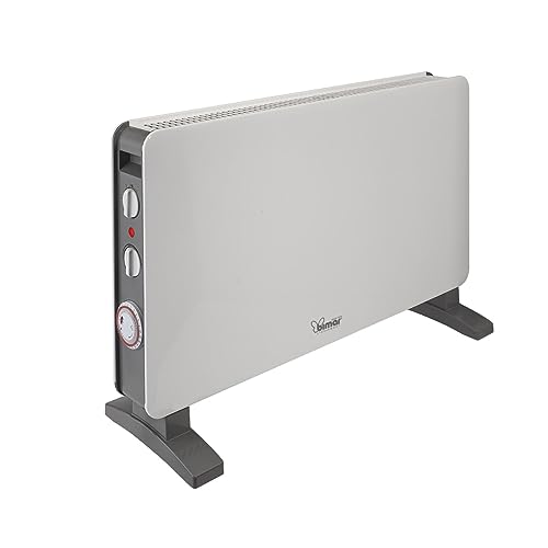 Bimar HC513 Konvektor mit natürlicher Konvektion aus Metalldraht mit Programmierer 24 Stunden, Elektroherd mit Turbo-Ventilator 2000 W, 2 Heizleistungen, regelbarer Thermostat, leise von Bimar