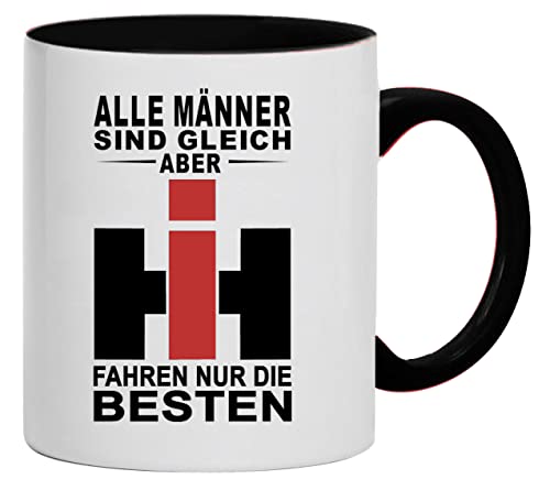 Alle Männer sind gleich, aber IHC fahren nur die Besten Tasse Kaffeebecher, Keramik, 330 ml | Weiß/Schwarz von Bimaxx