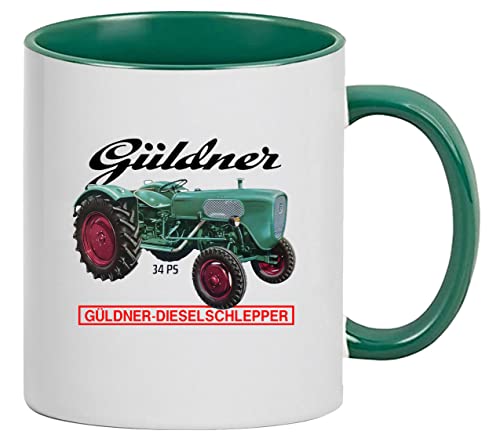 Bimaxx® Tasse | Güldner 34 PS | weiß/grün von Bimaxx