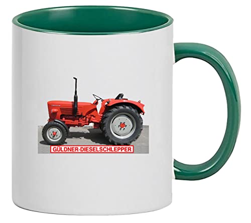 Tasse Güldner G 30 | Kaffeebecher Keramik 280 ml | Weiß/Grün Tasse Güldner G 30 | Kaffeebecher Keramik 280 ml | Weiß/Grün von Bimaxx