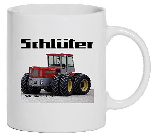 Tasse Schlüter - Profi Trac 5000 TVL | Kaffeebecher Keramik 280 ml | Weiß Tasse Schlüter - Profi Trac 5000 TVL | Kaffeebecher Keramik 280 ml | Weiß von Bimaxx