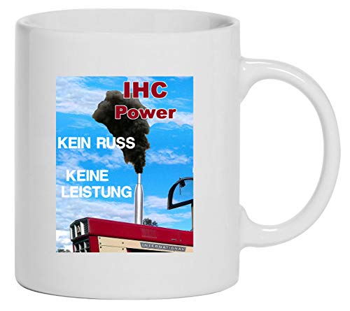 Traktor Tasse | IHC Power | Kein Russ - Keine Leistung | weiß von Bimaxx