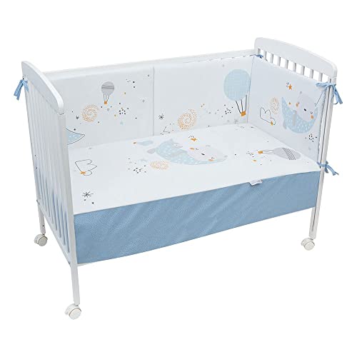 Bimbi Chic Bett-Zubehör-Sets, Modell Bettdecke+Prot.60X120 202 Volare 606 13 B/Blau von Bimbi Chic