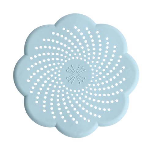 Abflusssieb Silikon Waschbecken Bad Abflusssieb Dusche Haarfänger Badewanne Abflussabdeckung Abflusssieb für Badezimmer Abfluss Sieb Sink Strainer Badewanne und Küche (Blau) von Bimhayuu