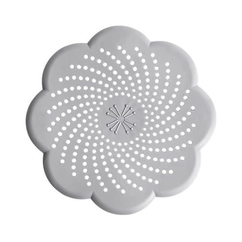 Abflusssieb Silikon Waschbecken Bad Abflusssieb Dusche Haarfänger Badewanne Abflussabdeckung Abflusssieb für Badezimmer Abfluss Sieb Sink Strainer Badewanne und Küche (Grau) von Bimhayuu