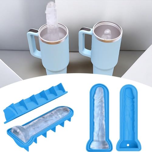 Eiswürfelform Lustige Streich Eiswürfelschalen für Erwachsene, leicht zu lösendes Silikon und BPA-freie Eiswürfelbehälter für Bier Cocktail Whisky Getränke zur Herstellung von Eiswürfeln (Blau,2 stk) Eiswürfelform Lustige Streich Eiswürfelschalen für Erwachsene, leicht zu lösendes Silikon und BPA-freie Eiswürfelbehälter für Bier Cocktail Whisky Getränke zur Herstellung von Eiswürfeln (Blau,2 stk) von Bimhayuu