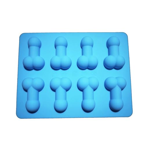 Eiswürfelform Silikonform Lustige Eiswürfelform Mini Schokoladen Backform Neuheit EiswüRfelform Ice Seifenformen Silikon für Schokolade SüßIgkeiten,Gelee,Kekse, EiswüRfel (Blau) von Bimhayuu