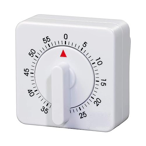 Mechanischer Küchentimer 60 Minuten/1 Stunde Kurzzeitmesser Küchenwecker Eieruhren Countdown Timer mit Lauter Alarm Zeitmanagement Werkzeug für Haushalt Küche Kochen Backen von Bimhayuu