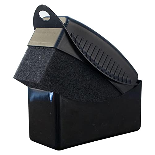 Tire Dressing Applicator Pad Auto Reinigungsschwamm Mit Deckel Auftragschwamm Reifengel Reifenglanz Wachs Applikator Pad Reifenreinigungswerkzeuge für Reifen Reifengel Reifensalbe (Schwarz) von Bimhayuu