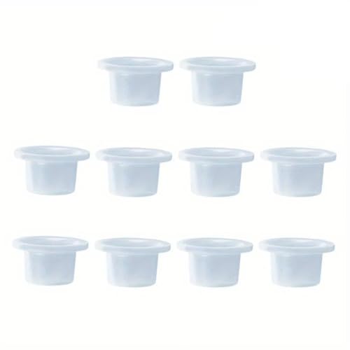 Wasserhahn Auslaufsichere Silikon Stecker Dichtung Universal Gummidichtungen, Dichtungs-Silikon-Unterlegscheibe, Tropf-Leckage-Rohrsteckverschraubung Dreieck-Ventil (Weiß,10 STK) von Bimhayuu