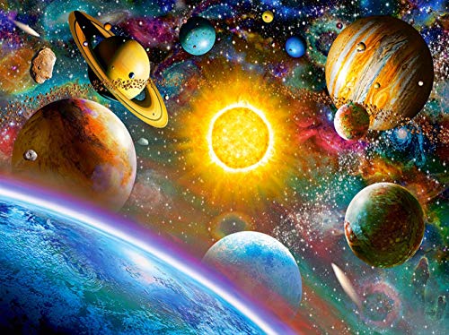 Bimkole DIY 5D Diamond Painting Zubehör Sonne Sternenhimmel, Universum Planet Erde Diamant Malerei Kit Voll Runde Bohrer Malen nach Zahlen Malerei Stickerei Kreuzstich Diamond Dekoration, (30x40 cm) von Bimkole