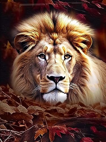 Bimkole DIY 5D Diamond Painting Zubehör Weißer Tiger, Tierisches Baumhaus Diamant Malerei Kit Voll Runde Bohrer Malen nach Zahlen Malerei Stickerei Kreuzstich Diamond Dekoration 30X40 cm von Bimkole