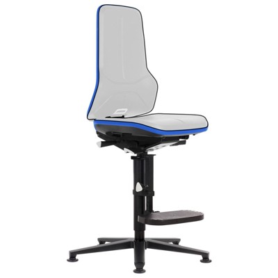 Arbeitsstuhl Neon 3, Aufstiegshilfe/Gleiter, ESD, Synchrontechnik, grau von Bimos