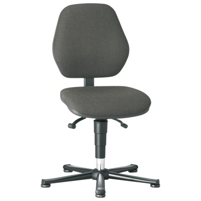 Drehstuhl Basic 1 mit Gleiter, ESD, blau, Synchrontechnik von Bimos