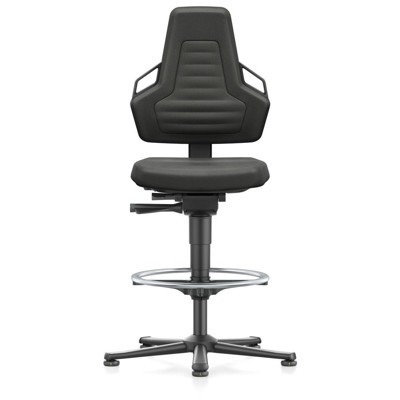 Drehstuhl NEXXIT3, Gleiter und Fußring, ESD, Kunstleder Magic ESD, schwarz von Bimos