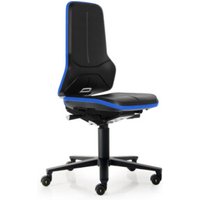 bimos Arbeitsstuhl ESD Neon 2, blau Sitzhöhe 450-620 mm mit Rollen, ohne Polster von Bimos