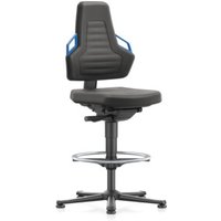bimos Nexxit mit Fußring Supertec-Polster Grifffarbe blau Sitzhöhe 570-820 mm von Bimos