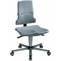 bimos Sintec Arbeitsdrehstuhl Sitz und Rückenlehne aus Kunststoff mit Rollen Permanentkontaktmechanik von Bimos