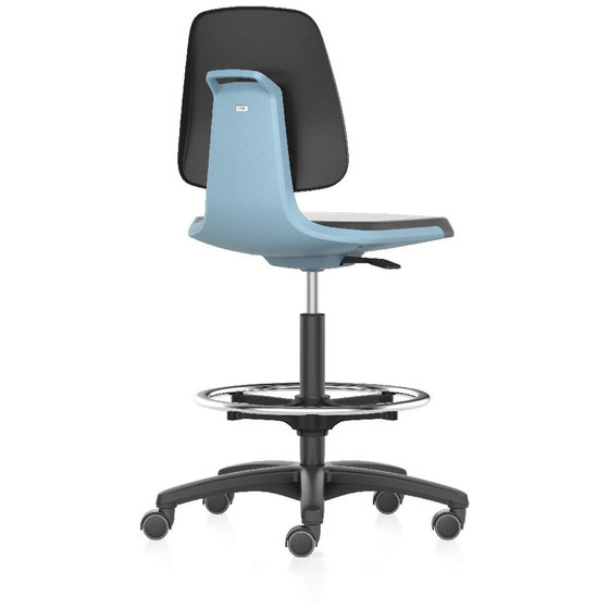 bimos - Stuhl Labsit 4 blau Integral-Schaum, Rollen von Bimos