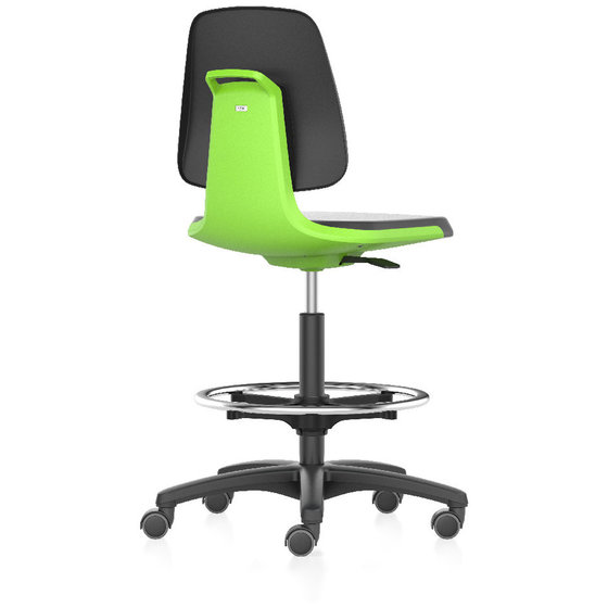 bimos - Stuhl Labsit 4 grün Integral-Schaum, Rollen von Bimos