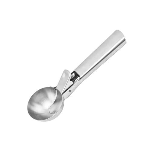Eisportionierer,Eislöffel Eiskugelportionierer Edelstahl Eiskugelportionierer mit Auslöser Ice Cream Scoop für Eiscreme Melone Fleischbällchen Teige Kartoffelpüree oder Melonenbälle von BinPhorm