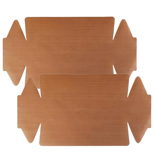 2 Stück Dauerbackfolie für Backofen Airfryer HeißLuftfritteuse Backpapier Wiederverwendbares Backpapier für HeißLuftfritteuse Rund Backfolie Wiederverwendbar Matten Backblech (Plane) von BinXiaoQin