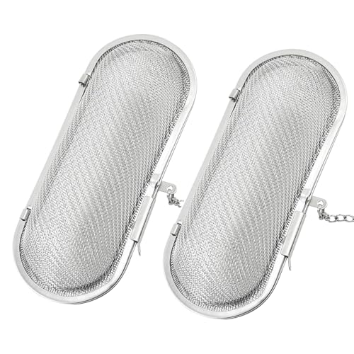 2 Stück GewüRzei GewüRzsieb zum Mitkochen GewüRzsäCkchen,Teeei Edelstahl GewüRzbeutel,GewüRzkugel zum Kochen Tea Edelstahl-GewüRzfilter GewüRzsieb Zum Kochen Teeei GewüRz-Ei,GewüRzsack Zum Mitkochen von BinXiaoQin