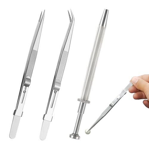 3 Stück Piercing zange,Piercingzange,Bead Changer,Piercing Pliers,Piercing Kugel Zange,Pick up Tool,Prong Klaue Pinzette Spitze Pinzette Gebogen für Stein Diamant Schmuck Perlen Uhren 3 Stück Piercing zange,Piercingzange,Bead Changer,Piercing Pliers,Piercing Kugel Zange,Pick up Tool,Prong Klaue Pinzette Spitze Pinzette Gebogen für Stein Diamant Schmuck Perlen Uhren von BinXiaoQin