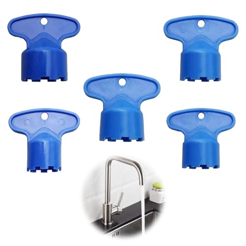 5-Stück Perlator Schlüssel,Wasserhahn Perlator,für Neoperl perlator M18.5 Sieb,für Grohe Perlator Universalschlüssel Wasserhähne,Strahlregler Werkzeug Luftsprudler Adapter M16.5/M18.5/M21.5/M22/M24 von BinXiaoQin
