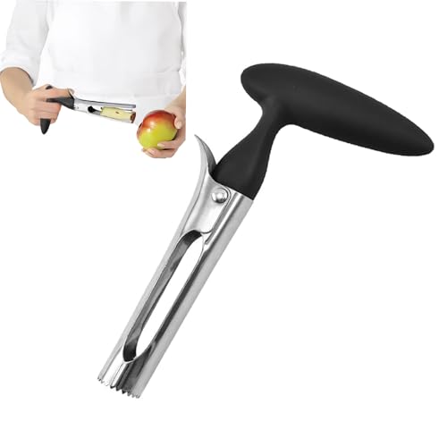 1 Stück Apfelentkerner Apfelausstecher,Apfelkerne Edelstahl,Apfelkernausstecher Kirschentkerner,Entkerner Apfel Westmark,Apfelstecher Kerngehäuse Ausstecher Apfel,18cm (Schwarz) von BinXiaoQin