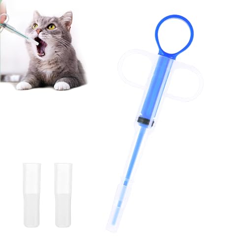 BinXiaoQin Tabletteneingeber Katze Dogs Pet Feeder Tablettengeber für Katzen Pill Assist Katze Tablettengeber Katze,Tabletteneingeber für Katzen,Haustier Pet Pillenwerfer (blau) von BinXiaoQin