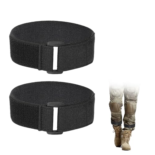 Hosenklammer Fahrrad Ski Klettband Breit Klett Kabelbinder Klettverschluss Band Joggen Velcro Tape,Hosengummi Reflektor Erwachsene Selbstklebendes Laufen Kleidung Klettbänder (2 Stück) von BinXiaoQin