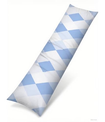Seitenschläferkissen 105 x 30 cm 1er Set Hellblau Weich Samt Body Pillow Kissenbezüge, mit Reißverschluss Geometrie Muster langes Kissen Seitenschläfer, Beidseitiger Druck Side Sleeper Pillow B1-212 Seitenschläferkissen 105 x 30 cm 1er Set Hellblau Weich Samt Body Pillow Kissenbezüge, mit Reißverschluss Geometrie Muster langes Kissen Seitenschläfer, Beidseitiger Druck Side Sleeper Pillow B1-212 von Binaoung