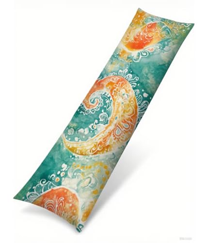 Seitenschläferkissen 105 x 30 cm 1er Set Orange Weich Samt Body Pillow Kissenbezüge, mit Reißverschluss Abstrakt Muster langes Kissen Seitenschläfer, Beidseitiger Druck Side Sleeper Pillow B1-464 Seitenschläferkissen 105 x 30 cm 1er Set Orange Weich Samt Body Pillow Kissenbezüge, mit Reißverschluss Abstrakt Muster langes Kissen Seitenschläfer, Beidseitiger Druck Side Sleeper Pillow B1-464 von Binaoung