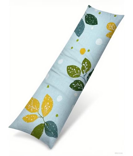 Seitenschläferkissen 135 x 50 cm 1er Set Blau Weich Samt Body Pillow Kissenbezüge, mit Reißverschluss Blätter Muster langes Kissen Seitenschläfer, Beidseitiger Druck Side Sleeper Pillow B1-520 Seitenschläferkissen 135 x 50 cm 1er Set Blau Weich Samt Body Pillow Kissenbezüge, mit Reißverschluss Blätter Muster langes Kissen Seitenschläfer, Beidseitiger Druck Side Sleeper Pillow B1-520 von Binaoung
