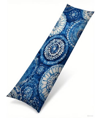 Seitenschläferkissen 135 x 50 cm 1er Set Blau Weich Samt Body Pillow Kissenbezüge, mit Reißverschluss Mandala Muster langes Kissen Seitenschläfer, Beidseitiger Druck Side Sleeper Pillow B1-454 Seitenschläferkissen 135 x 50 cm 1er Set Blau Weich Samt Body Pillow Kissenbezüge, mit Reißverschluss Mandala Muster langes Kissen Seitenschläfer, Beidseitiger Druck Side Sleeper Pillow B1-454 von Binaoung