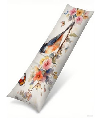 Seitenschläferkissen 140 x 40 cm 1er Set Schmetterling Weich Samt Body Pillow Kissenbezüge, mit Reißverschluss Vogel Muster langes Kissen Seitenschläfer, Beidseitiger Druck Side Sleeper Pillow B1-448 Seitenschläferkissen 140 x 40 cm 1er Set Schmetterling Weich Samt Body Pillow Kissenbezüge, mit Reißverschluss Vogel Muster langes Kissen Seitenschläfer, Beidseitiger Druck Side Sleeper Pillow B1-448 von Binaoung