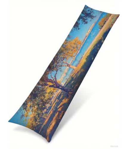 Seitenschläferkissen 145 x 40 cm 1er Set Landschaft Weich Samt Body Pillow Kissenbezüge, mit Reißverschluss Baum Muster langes Kissen Seitenschläfer, Beidseitiger Druck Side Sleeper Pillow B1-234 Seitenschläferkissen 145 x 40 cm 1er Set Landschaft Weich Samt Body Pillow Kissenbezüge, mit Reißverschluss Baum Muster langes Kissen Seitenschläfer, Beidseitiger Druck Side Sleeper Pillow B1-234 von Binaoung
