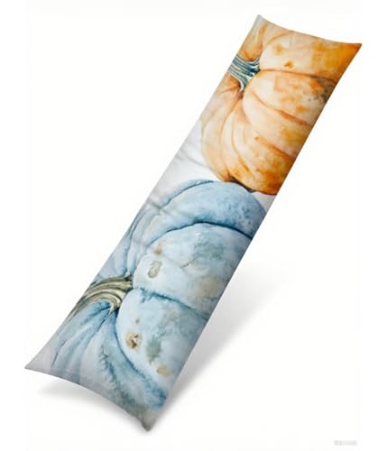 Seitenschläferkissen 180 x 50 cm 1er Set Blau Samt Body Pillow Kissenbezüge, mit Unsichtbarem Reißverschluss Kürbis Muster langes Kissen Seitenschläfer, Beidseitiger Druck Side Sleeper Pillow B1-478 Seitenschläferkissen 180 x 50 cm 1er Set Blau Samt Body Pillow Kissenbezüge, mit Unsichtbarem Reißverschluss Kürbis Muster langes Kissen Seitenschläfer, Beidseitiger Druck Side Sleeper Pillow B1-478 von Binaoung