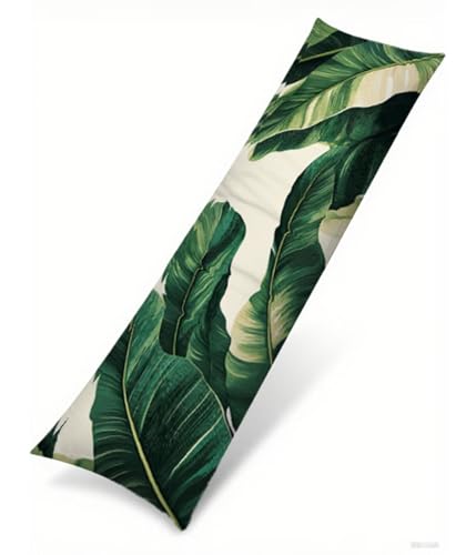 Seitenschläferkissen 180 x 50 cm 1er Set Grün Samt Body Pillow Kissenbezüge, mit Unsichtbarem Reißverschluss Blatt Muster langes Kissen Seitenschläfer, Beidseitiger Druck Side Sleeper Pillow B1-536 Seitenschläferkissen 180 x 50 cm 1er Set Grün Samt Body Pillow Kissenbezüge, mit Unsichtbarem Reißverschluss Blatt Muster langes Kissen Seitenschläfer, Beidseitiger Druck Side Sleeper Pillow B1-536 von Binaoung