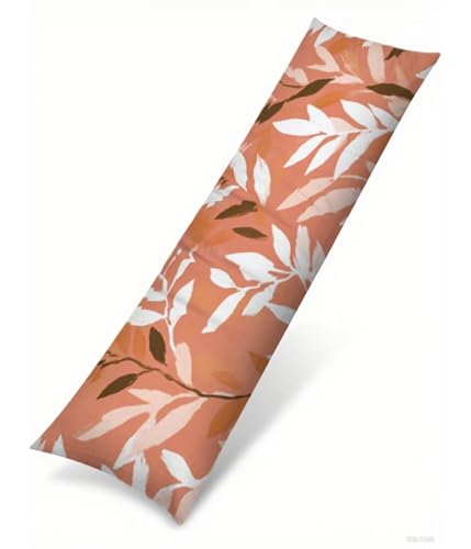 Seitenschläferkissen 180 x 50 cm 1er Set Rosa Weich Samt Body Pillow Kissenbezüge, mit Reißverschluss Blätter Muster langes Kissen Seitenschläfer, Beidseitiger Druck Side Sleeper Pillow B1-544 Seitenschläferkissen 180 x 50 cm 1er Set Rosa Weich Samt Body Pillow Kissenbezüge, mit Reißverschluss Blätter Muster langes Kissen Seitenschläfer, Beidseitiger Druck Side Sleeper Pillow B1-544 von Binaoung
