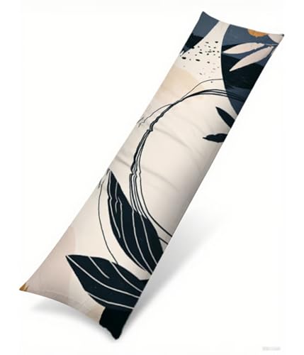 Seitenschläferkissen Bezug 40 x 120 cm Abstrakt Kissenbezug Anlage Muster Side Sleeper Pillow Case, Doppelseitig Drucken Samt Body Pillow Langes Kissen Seitenschläfer Schwangerschafts kissen B1-281 von Binaoung