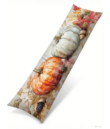 Seitenschläferkissen Bezug 40 x 120 cm Aquarell Kissenbezug Kürbis Muster Side Sleeper Pillow Case, Doppelseitig Drucken Samt Body Pillow Langes Kissen Seitenschläfer Schwangerschafts kissen B1-447 Seitenschläferkissen Bezug 40 x 120 cm Aquarell Kissenbezug Kürbis Muster Side Sleeper Pillow Case, Doppelseitig Drucken Samt Body Pillow Langes Kissen Seitenschläfer Schwangerschafts kissen B1-447 von Binaoung